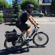 Rider on a GenZe e-bike