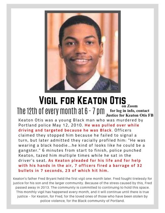 Monthly Keaton Otis Vigil