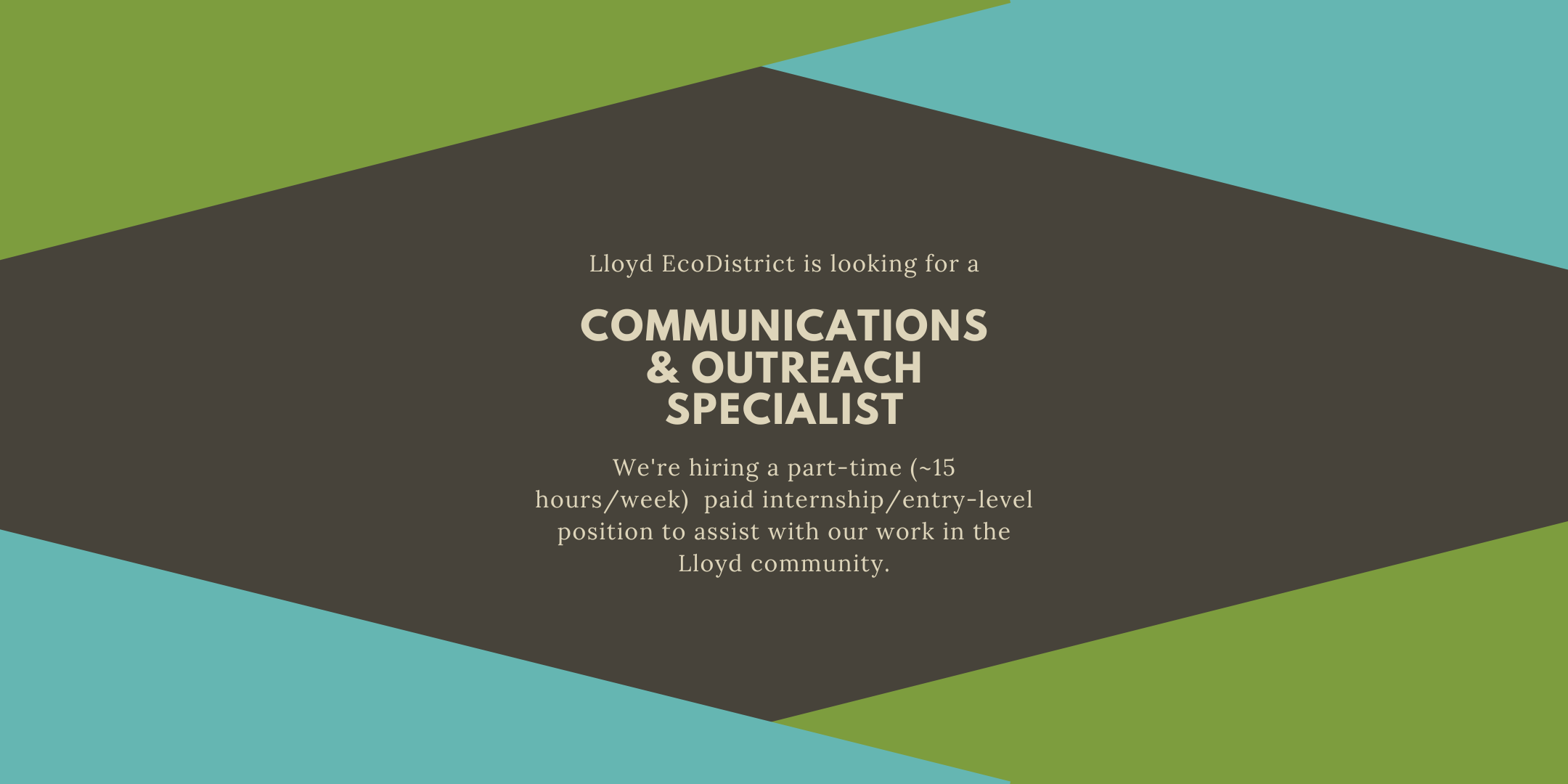 We’re hiring: Communications and Outreach Specialist