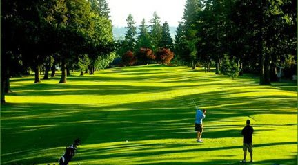 A picture of a golf field.