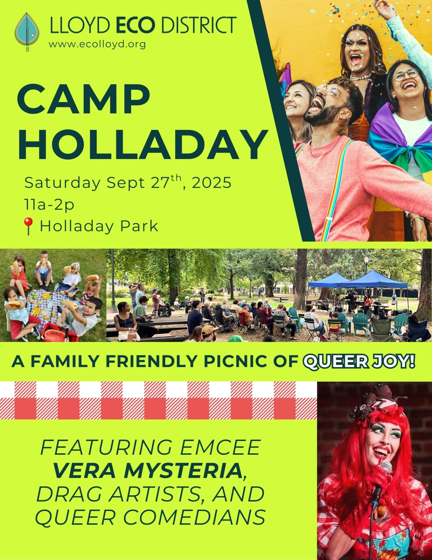 flyer for Camp Holladay