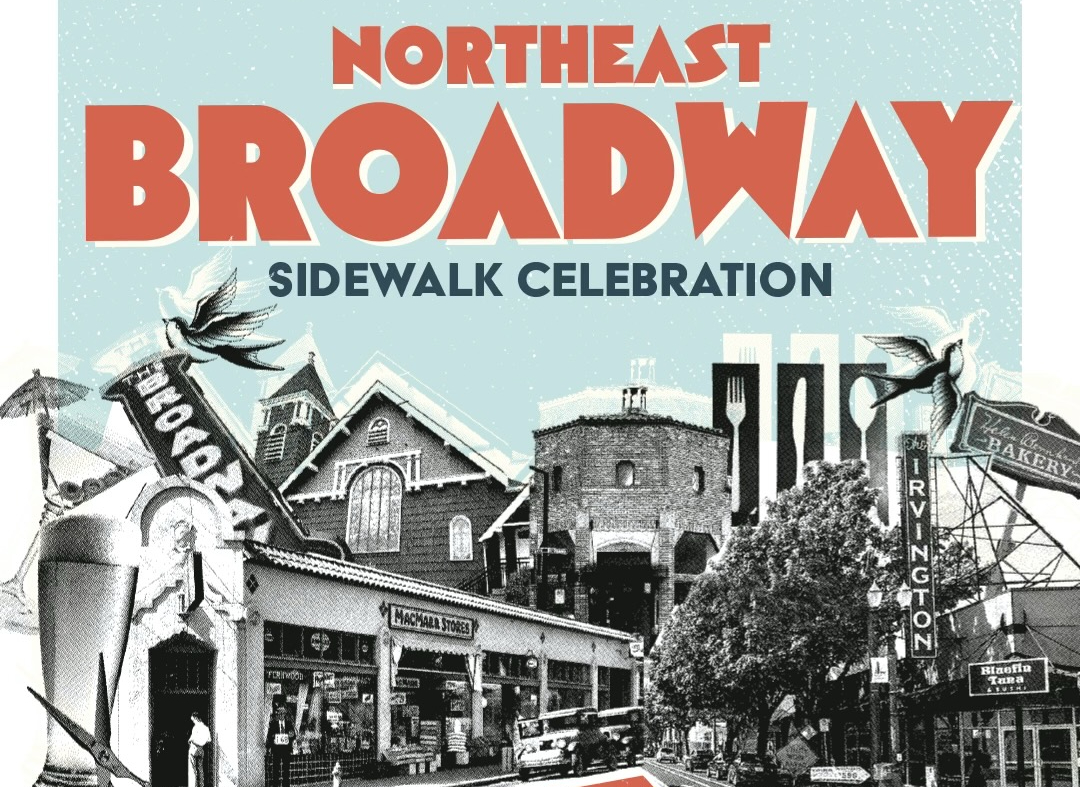 Northeast Broadway Sidewalk Celebration Flyer