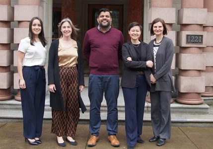 a photo of council member Kanal with his team.