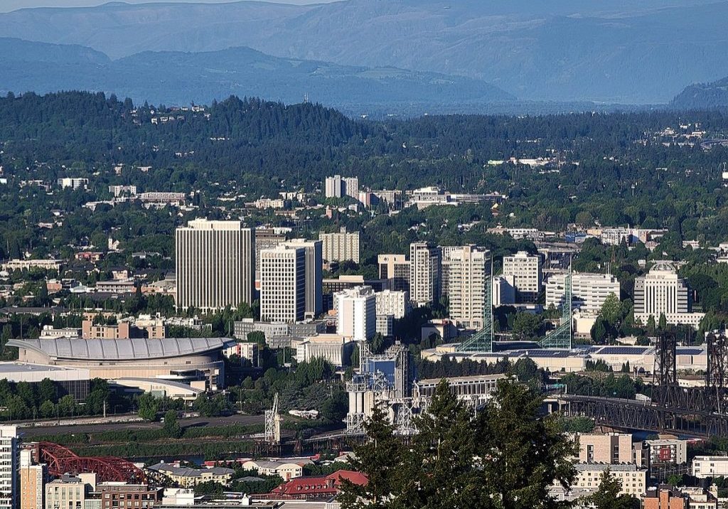 Lloyd_District_skyline_from_Pittock_Mansion_May_2021