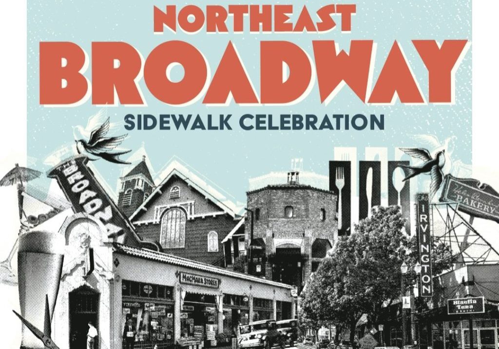 Northeast Broadway Sidewalk Celebration Flyer