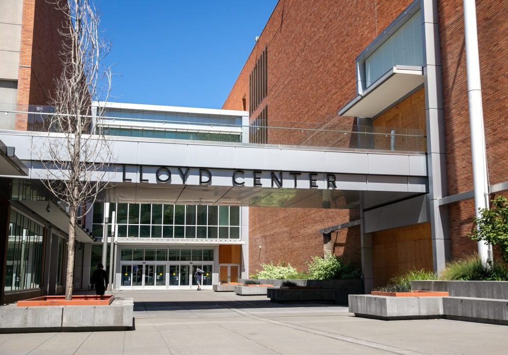 The front of Lloyd Center Mall