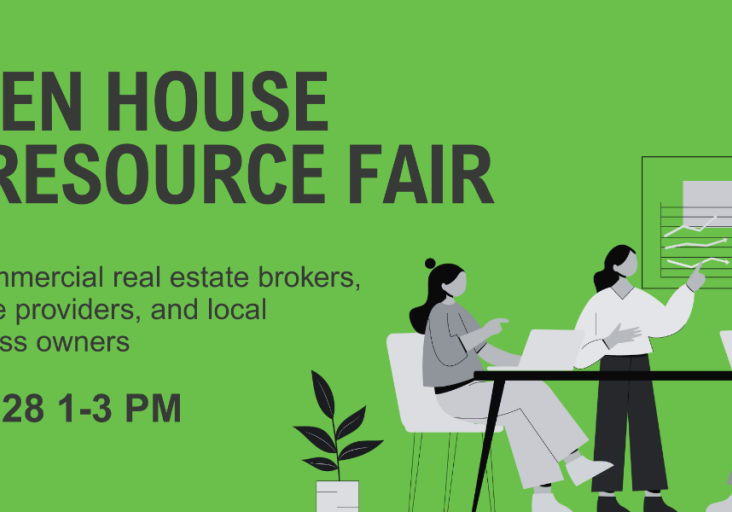 OPEN HOUSE & RESOURCE FAIR for commercial real estate brokers, service providers, and local business owners JAN 28 1-3 PM