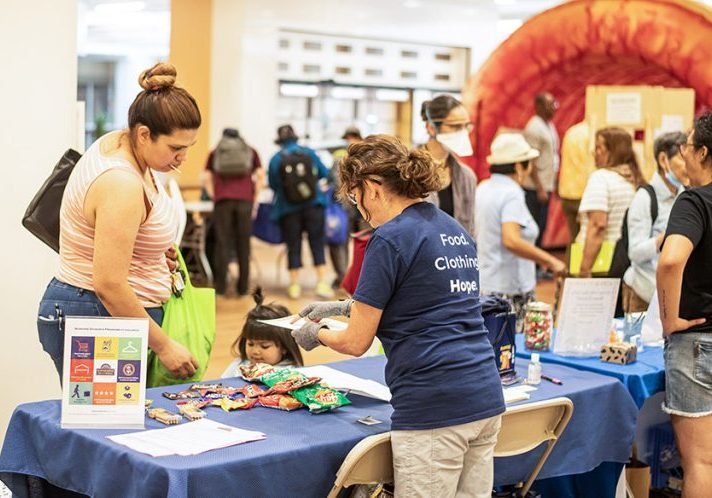 image of people tabling at resource fair