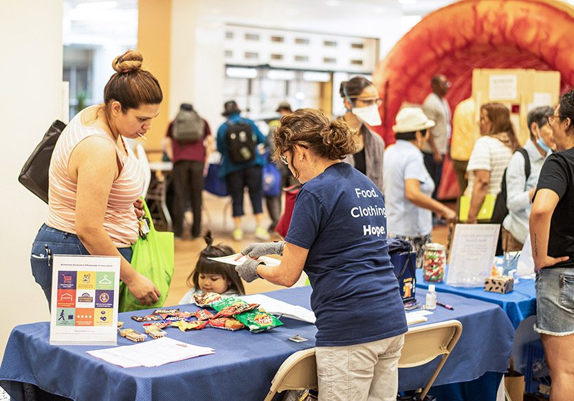 image of people tabling at resource fair