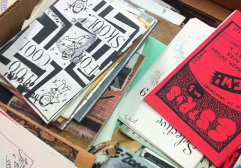 Stacks of "Zines"